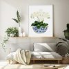 Wall Art 70cmx100cm Elegant Flower 2 Sets White Frame Canvas - Image 3