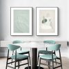 Wall Art 50cmx70cm Abstract body and lines 2 Sets Black Frame Canvas - Image 2