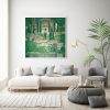 Wall Art 80cmx80cm Kirche In Cassone by Gustav Klimt White Frame Canvas - Image 2