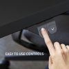 FORTIA Sit Stand Standing Desk, 120x60cm, 72-118cm Height Adjustable, 70kg Load, Black/Black Frame - Image 7