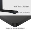 FORTIA Sit Stand Standing Desk, 120x60cm, 72-118cm Height Adjustable, 70kg Load, Black/Black Frame - Image 9