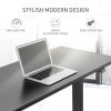 FORTIA Sit Stand Standing Desk, 120x60cm, 72-118cm Height Adjustable, 70kg Load, Black/Black Frame - Image 10