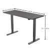 Fortia Sit To Stand Up Standing Desk, 140x60cm, 72-118cm Electric Height Adjustable, 70kg Load, Black/Black Frame - Image 6