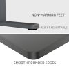 Fortia Sit To Stand Up Standing Desk, 140x60cm, 72-118cm Electric Height Adjustable, 70kg Load, Black/Black Frame - Image 9