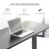 Fortia Sit To Stand Up Standing Desk, 140x60cm, 72-118cm Electric Height Adjustable, 70kg Load, Black/Black Frame - Image 10