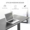 Fortia Sit To Stand Up Standing Desk, 140x60cm, 72-118cm Electric Height Adjustable, 70kg Rated Black/Black Frame - Image 9