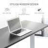 FORTIA Sit Stand Standing Desk, 120x60cm, 72-118cm Height Adjustable, 70kg Load, Black/Silver Frame - Image 10