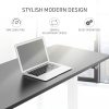 FORTIA Sit Stand Standing Desk, 120x60cm, 72-118cm Height Adjustable, 70kg Load, Black style/White Frame - Image 10