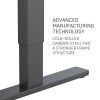 Fortia Sit To Stand Up Standing Desk, 140x60cm, 72-118cm Electric Height Adjustable, 70kg Load, Oak Style/Black Frame - Image 5