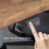 Fortia Sit To Stand Up Standing Desk, 140x60cm, 72-118cm Electric Height Adjustable, 70kg Load, Oak Style/Black Frame - Image 7