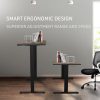 Fortia Sit To Stand Up Standing Desk, 140x60cm, 72-118cm Electric Height Adjustable, 70kg Rated, Oak Style/Black Frame - Image 2