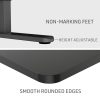 Fortia Sit To Stand Up Standing Desk, 140x60cm, 72-118cm Electric Height Adjustable, 70kg Rated, Oak Style/Black Frame - Image 9