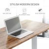 Fortia Sit To Stand Up Standing Desk, 120x60cm, 72-118cm Electric Height Adjustable, 70kg Load, Oak Style/Silver Frame - Image 10