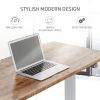 Fortia Sit To Stand Up Standing Desk, 140x60cm, 72-118cm Electric Height Adjustable, 70kg Load, Oak Style/Silver Frame - Image 10