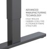 Fortia Sit To Stand Up Standing Desk, 120x60cm, 72-118cm Electric Height Adjustable, 70kg Load, Walnut Style/Black Frame - Image 5