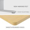 Fortia Sit To Stand Up Standing Desk, 140x60cm, 72-118cm Electric Height Adjustable, 70kg Load, White Oak Style/Silver Frame - Image 9