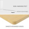 Fortia Sit To Stand Up Standing Desk, 140x60cm, 72-118cm Electric Height Adjustable, 70kg Load, White Oak Style/White Frame - Image 9