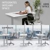 Fortia Sit To Stand Up Standing Desk, 120x60cm, 72-118cm Electric Height Adjustable, 70kg Load, White/Silver Frame - Image 8
