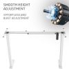 Fortia Sit To Stand Up Standing Desk, 120x60cm, 72-118cm Electric Height Adjustable, 70kg Rated, White/White Frame - Image 4