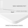 Fortia Sit To Stand Up Standing Desk, 120x60cm, 72-118cm Electric Height Adjustable, 70kg Rated, White/White Frame - Image 8