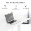 Fortia Sit To Stand Up Standing Desk, 120x60cm, 72-118cm Electric Height Adjustable, 70kg Rated, White/White Frame - Image 9