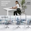 Fortia Sit To Stand Up Standing Desk, 140x60cm, 72-118cm Electric Height Adjustable, 70kg Load, White/White Frame - Image 8