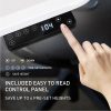 Fortia Sit To Stand Up Standing Desk, 160x75cm, 62-128cm Electric Height Adjustable, Dual Motor, 120kg Load, Arched, White/Black Frame - Image 9