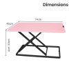 Fortia Desk Riser 74cm Wide Adjustable Sit to Stand for Dual Monitor, Keyboard, Laptop, Pink - Image 6