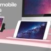 Fortia Desk Riser 90cm Wide Adjustable Sit to Stand for Dual Monitor, Keyboard, Laptop, Pink - Image 7
