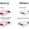 Fortia Desk Riser 90cm Wide Adjustable Sit to Stand for Dual Monitor, Keyboard, Laptop, Pink - Image 9