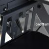 Fortia Corner Desk Riser 110cm Wide Adjustable Sit to Stand for Dual Monitor, Keyboard, Laptop, Black - Image 5