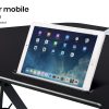 Fortia Corner Desk Riser 110cm Wide Adjustable Sit to Stand for Dual Monitor, Keyboard, Laptop, Black - Image 8
