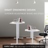 Fortia Sit To Stand Up Standing Desk, 150x70cm, 62-128cm Electric Height Adjustable, Dual Motor, 120kg Load, Black/Silver Frame - Image 3