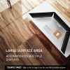 Fortia Sit To Stand Up Standing Desk, 150x70cm, 62-128cm Electric Height Adjustable, Dual Motor, 120kg Load, Walnut Style/Silver Frame - Image 8