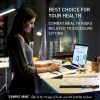 Fortia Sit To Stand Up Standing Desk, 160x75cm, 62-128cm Electric Height Adjustable, Dual Motor, 120kg Load, Walnut Style/Silver Frame - Image 4