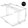FORTIA Height Adjustable Standing Desk Frame Only - Sit Stand Electric Office WO - Image 6