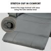 Fortia Luxury Recliner Lounge Chair, Single Faux Leather Armchair, for Home Theatre Cinema, Elderly, Grey - Image 9