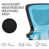 FORTIA Ergonomic Mesh Office Chair Computer Seat Adjustable Recline, Black - Image 3