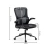 FORTIA Ergonomic Mesh Office Chair Computer Seat Adjustable Recline, Black - Image 6