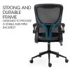 FORTIA Ergonomic Mesh Office Chair Computer Seat Adjustable Recline, Black - Image 7
