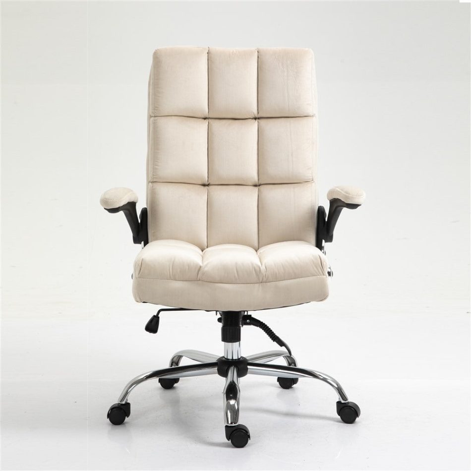 Velvet Home Ergonomic Swivel Adjustable Tilt Angle and Flip-up Arms Office Chair - Image 4
