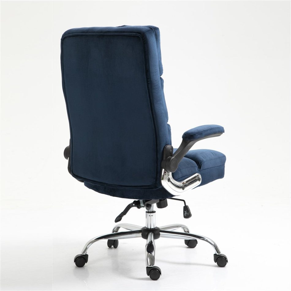 Velvet Home Ergonomic Swivel Adjustable Tilt Angle and Flip-up Arms Office Chair - Image 5