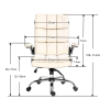 Soft Velvet Home Ergonomic Swivel Adjustable Tilt Angle and Flip-up Arms Office Chair - Image 9
