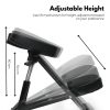 EKKIO Adjustable Ergonomic Office Kneeling Chair (Black) - Image 6