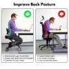 EKKIO Adjustable Ergonomic Office Kneeling Chair with Backrest (Black) - Image 4