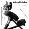 EKKIO Adjustable Ergonomic Office Kneeling Chair with Backrest (Black) - Image 6