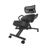 EKKIO Adjustable Ergonomic Office Kneeling Chair with Backrest (Black) - Image 11