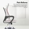 EKKIO Ergonomic Office Chair with Breathable Mesh Design and Lumbar Back Support (Grey) - Image 5