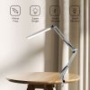 GOMINIMO LED Swing Arm Desk Lamp with Clamp (White) - Image 6