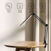 GOMINIMO LED Swing Arm Desk Lamp with Clamp (Black) - Image 6